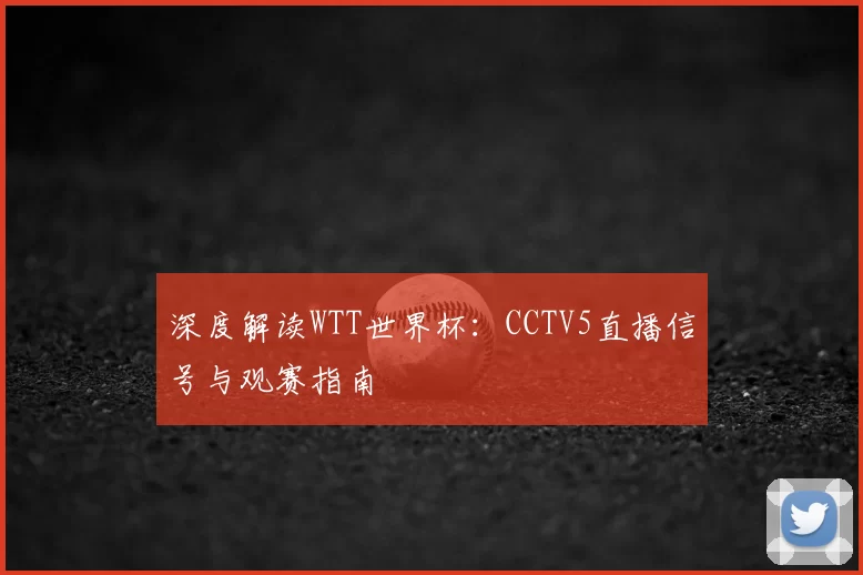 深度解读WTT世界杯:CCTV5直播信号与观赛指南