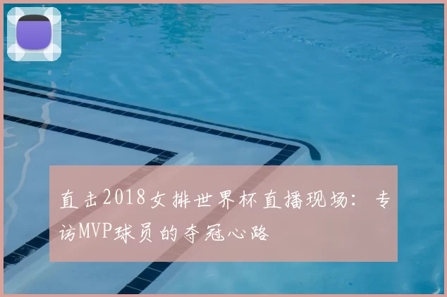 直击2018女排世界杯直播现场：专访MVP球员的夺冠心路
