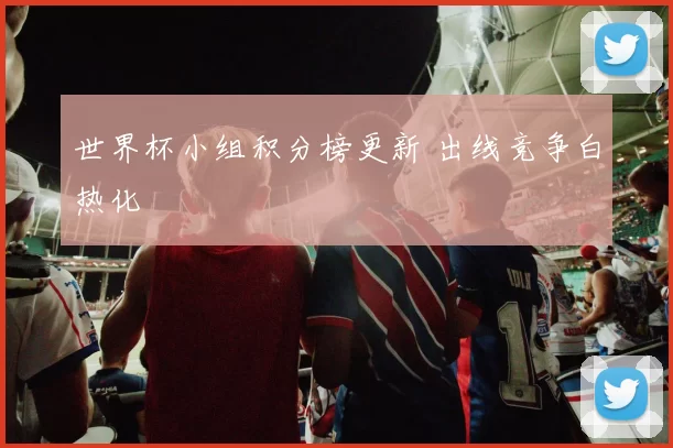 世界杯小组积分榜更新 出线竞争白热化